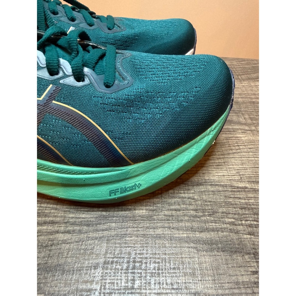 ASICS Gel-Kayano 30 Mens Running Shoes Teal Gold 1011B548 PureGEL FF Blast+ - Picture 4 of 7